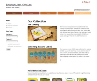 Banana-Label-Catalog.org(Our Collection) Screenshot