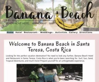 Bananabeachcr.com(Banana Beach Resort) Screenshot