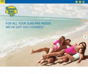 Bananaboat.com(Banana Boat US) Screenshot