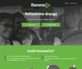 Bananacar.lt(Pakeleivių paieška kelionėms po Lietuvą ir Europą) Screenshot