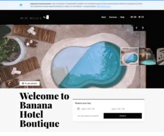 Bananahotelboutique.com(Banana Boutique Hotel) Screenshot