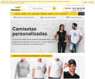 Bananaprint.es(Camisetas Personalizadas Impresion y Serigrafia publicitarias) Screenshot