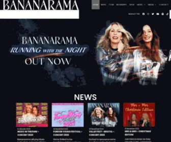 Bananarama.co.uk(BANANARAMA OFFICIAL WEBSITE) Screenshot