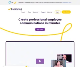 Bananatag.com(Discover Bananatag's internal communication platform) Screenshot