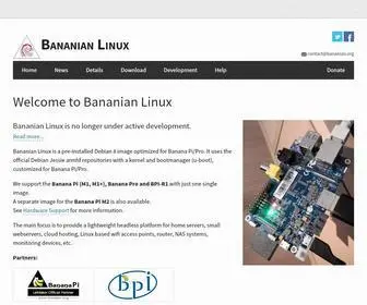 Bananian.org(Bananian Linux) Screenshot