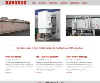 Bananza.com(Bananza Direct Fired Air Handlers) Screenshot