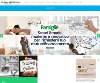 Bancaalpimarittime.it(Banca Alpi Marittime) Screenshot