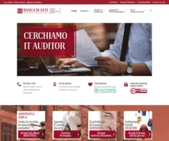 Bancacrasti.it(Visita il sito bancadiasti.it e scopri la tua nuova banca online) Screenshot