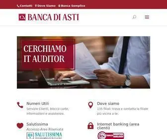 Bancadiasti.it(Visita il sito e scopri la tua nuova banca online) Screenshot