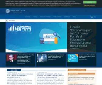 Bancaditalia.it(Banca d'Italia) Screenshot