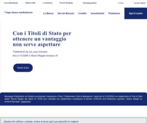 Bancamediolanum.it(Banca Mediolanum) Screenshot