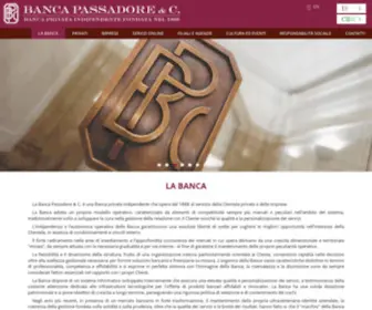 Bancapassadore.it(Banca Passadore & C) Screenshot