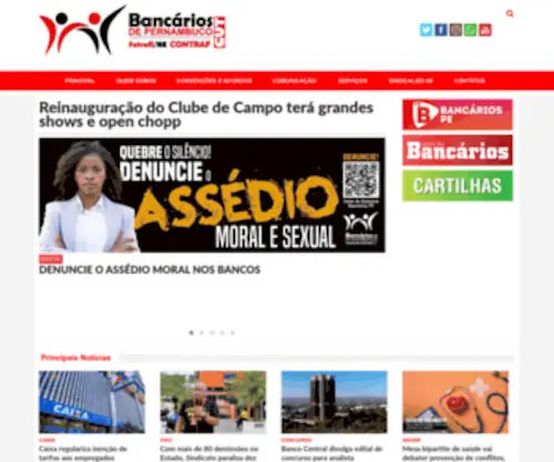 Bancariospe.org.br(Bancários) Screenshot