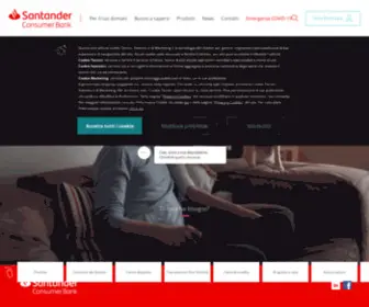 Bancasantander.it(Santander Consumer Bank) Screenshot