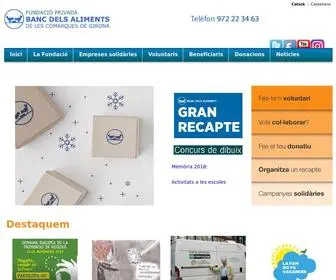 BanCDelsalimentsgirona.org(Fundaci) Screenshot