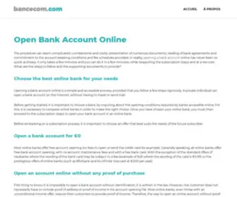 Bancecom.com(Open Bank Account Online) Screenshot