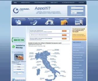 Banchedati.biz(Bandi di gara e appalti pubblici online su) Screenshot