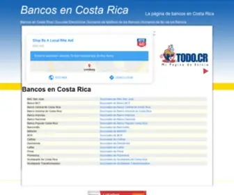 Banco.co.cr(Bancos en Costa Rica) Screenshot