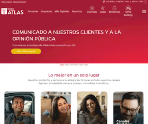 Bancoatlas.com.py(Banco Atlas S.A) Screenshot