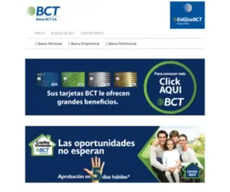 Bancobct.com(Banco BCT) Screenshot