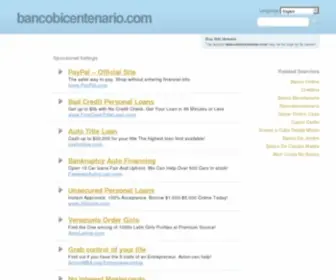 Bancobicentenario.com(Bancobicentenario) Screenshot