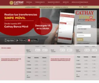 Bancocathay.com(Banco Cathay) Screenshot