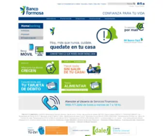 Bancodeformosa.com(Banco Formosa) Screenshot