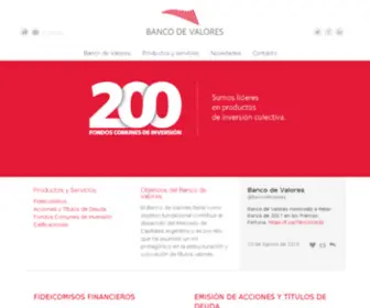 Bancodevalores.com(Banco de Valores) Screenshot