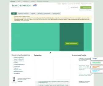 Bancoedwards.cl(Banco Edwards) Screenshot