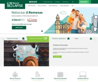 Bancolafise.com.ni(Grupo LAFISE) Screenshot