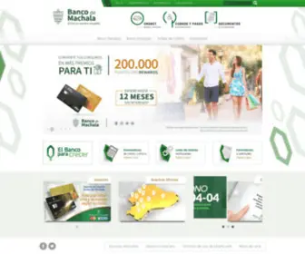 Bancomachala.com(Banco de Machala) Screenshot