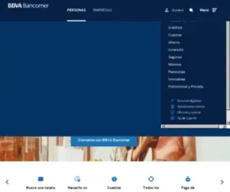 Bancomer.com.mx(Bienvenidos a la Banca en Línea) Screenshot