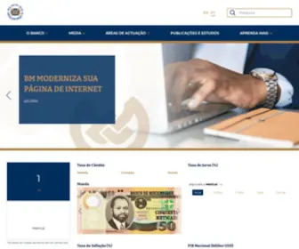 Bancomoc.mz(Página inicial) Screenshot