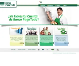 Bancopagatodo.com(Banco PagaTodo es Para Todos) Screenshot