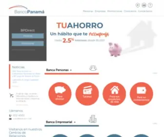 Bancopanama.com.pa(BancoPanamá) Screenshot