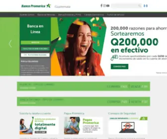 Bancopromerica.com.gt(Banco Promerica Guatemala) Screenshot