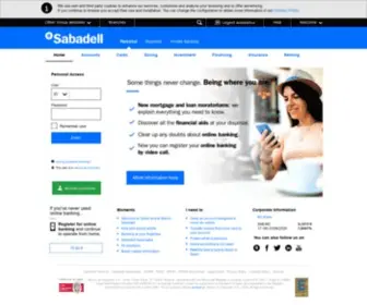 Bancosabadell.com(Banco sabadell) Screenshot