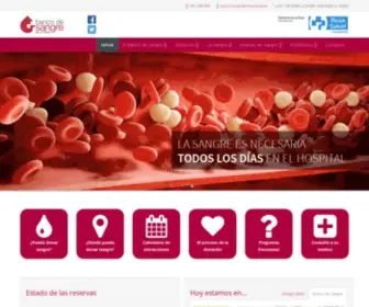 Bancosangrerioja.org(Banco de Sangre de La Rioja) Screenshot