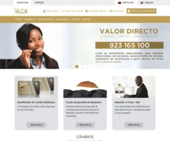 Bancovalor.ao(Banco Valor) Screenshot