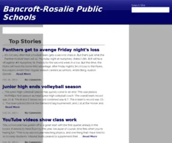 Bancroft-Rosalie.org(Bancroft-Rosalie Public Schools) Screenshot