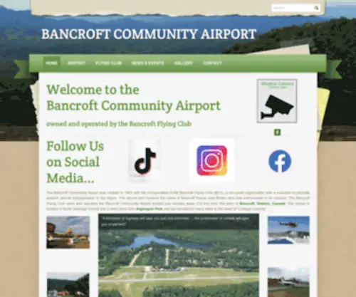 Bancroftflyingclub.ca(BANCROFT COMMUNITY AIRPORT) Screenshot