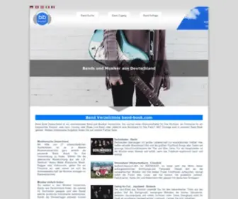 Band-Book.com(Bands Deutschland Musiker Band Verzeichnis) Screenshot