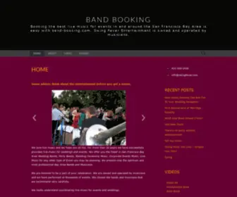 Band-Booking.com(Booking the best live music for events in and around the San Francisco Bay Area) Screenshot