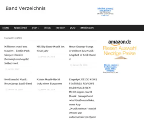 Band-Verzeichnis.com(Band Verzeichnis) Screenshot