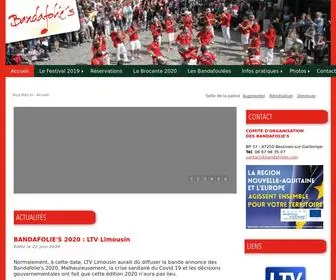 Bandafolies.com(9 au 11 juilletAccueil) Screenshot