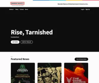 Bandainamcoent.com(Bandai Namco Entertainment America) Screenshot