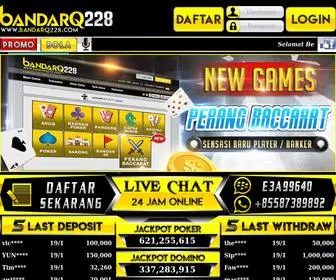 Bandarq228.club Screenshot