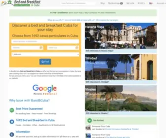 Bandbcuba.com(1692 Bed and Breakfast Cuba) Screenshot