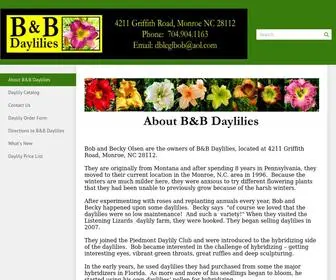 Bandbdaylilies.com(Web Designing Vancouver) Screenshot