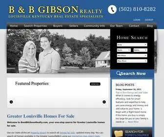 Bandbgibsonrealty.com(Homes for Sale in Louisville) Screenshot